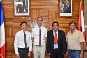 14 août - Entretien avec M. Kelly ASIN-MOUX, Président du Conseil économique, social, environnemental et culturel de Polynésie française