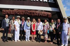 18 juillet - Visite officielle à Nuku Hiva de la Garde des Sceaux, Ministre de la Justice 