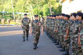 2 août - Cérémonie de présentation au drapeau des volontaires stagiaires des îles Marquises du Service militaire adapté