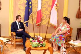 27 juillet - Entretien protocolaire avec Mme Maina SAGE, députée de la 1ère circonscription de la Polynésie française