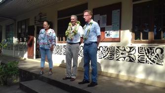 Visite du Collège et du CETAD des îles Marquises à Taiohae, Nuku Hiva