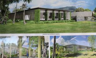  Pose de la première pierre de la rénovation et l’aménagement Musée de Tahiti et des îles à Punaauia