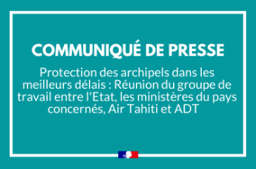 Protection des archipels dans les meilleurs délais : Réunion du groupe de travail entre l'Etat, les ministères du Pays concernés, Air Tahiti et ADT