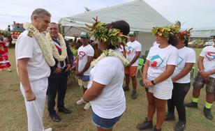 Déplacement Etat-Pays à Maupiti pour inaugurer de nouveaux services au public