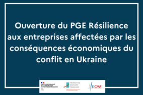Ouverture du PGE Résilience aux entreprises affectées par les conséquences économiques du conflit en Ukraine