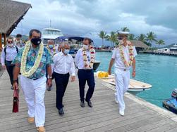Déplacement du Ministre des Outre-mer à Bora Bora 